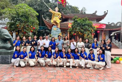 Trường Mầm non Thanh Sơn phối hợp cùng trường Mầm non Mùa Xuân tổ chức Kỉ niệm ngày sinh của Nữ tướng Lê Chân tại đền thờ Nữ tướng Lê Chân ngày 26/3/2026